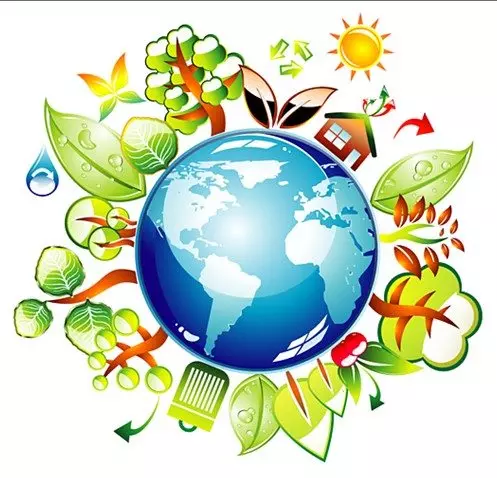 Cartoon Image of the Earth and Seasons